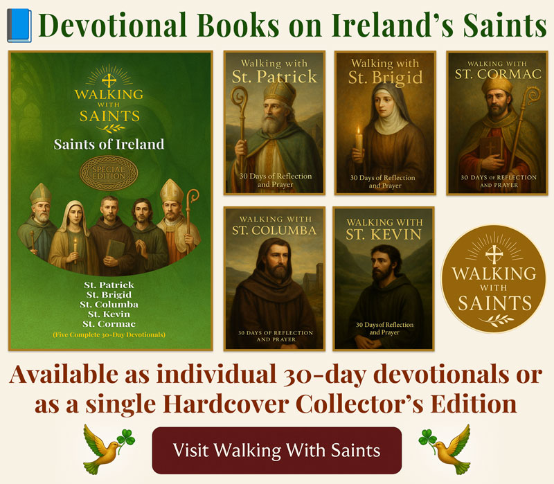 Devotional Books on Ireland's Saints from Walking With Saints